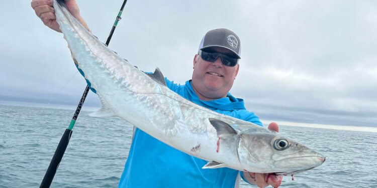 Jason Ogilvie fishes 14 miles out from the Sebastian Inlet.