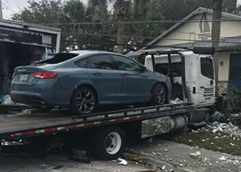 Tow truck crash on US-1 in Sebastian.