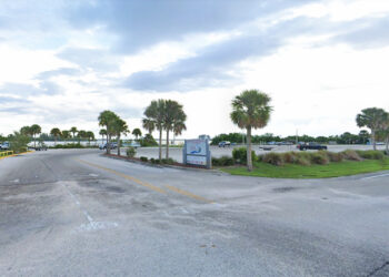 Boat ramp in Grant, Florida.