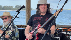 Mojo Mike and Dave Scott during Monday Night Jam at the Tiki Bar.