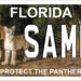 Protect the Panther Florida license plate.