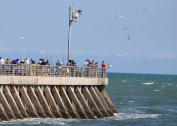 Fishing at the Sebastian Inlet North Jetty