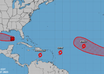 3 tropical storms and 2 disturbances
