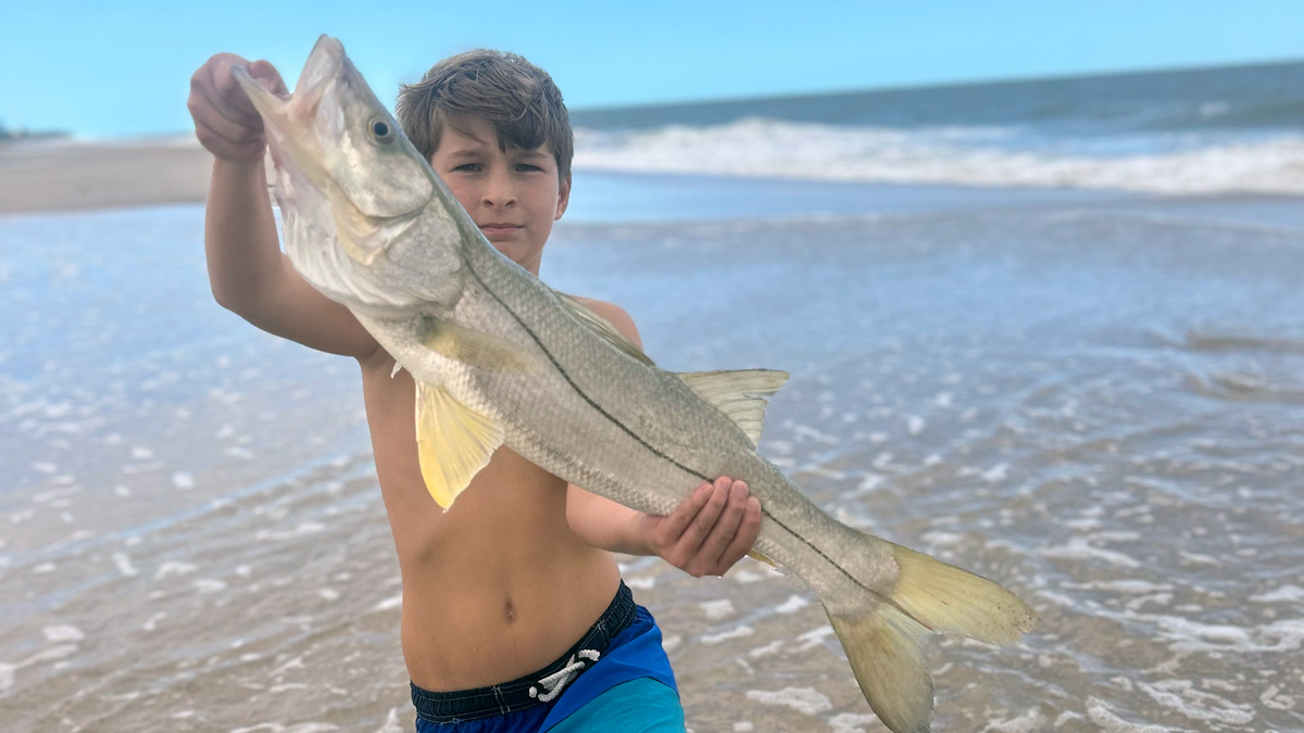 Sebastian Inlet's Rough Waters; 12-Year-Old Lands Big Snook