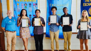 Students who received the Youth of the Month Award
