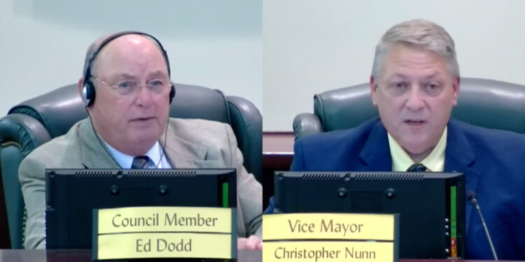 Councilman Ed Dodd and Vice Mayor Christopher Nunn