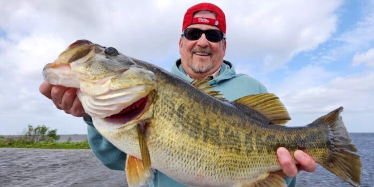 Angler John Holz caught and released this 9-pound bass on Fellsmere Reservoir