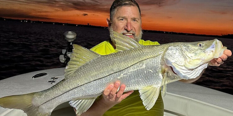Mark Reitter with a snook.