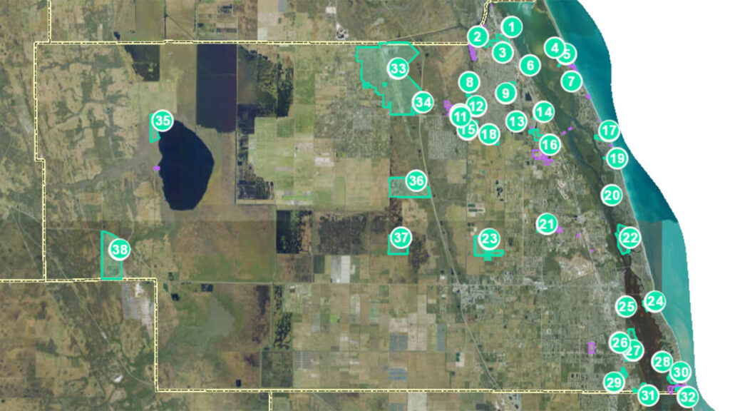 Environmental Conservation Map in Indian River County