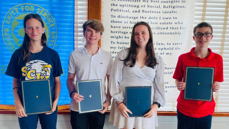 From left to right: Zoe Nichelsen, Michael Green, Elizabeth Hall and Christian Harris