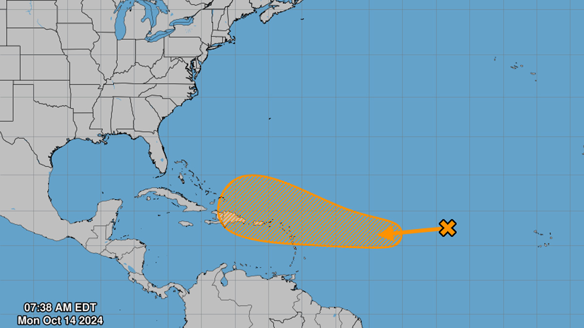 Atlantic disturbance has 50% chance of development, NHC says ...