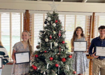 (Left to Right) Bella Francis, Emily Ogilvie, Sophia King and Edward Steinwand