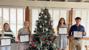 (Left to Right) Bella Francis, Emily Ogilvie, Sophia King and Edward Steinwand