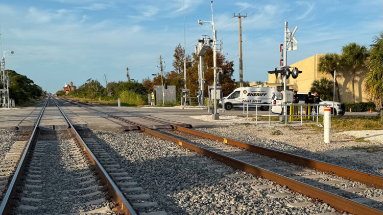 Brightline crossing at 12th Street in Indian River Couny. (Courtesy: IRCSO)