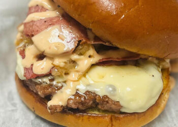 Reuben Burger at Sebastian Sandwich Shack