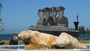 Four Chaplains memorial at Riverview Park in Sebastian, Florida