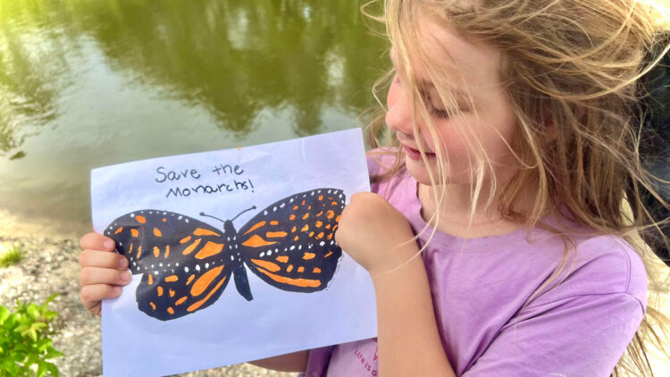 Maeve Keefe, 8, leads the charge to save Monarch butterflies