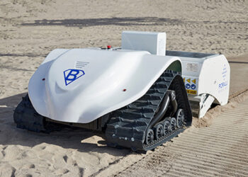 The BeBot is designed to scoop up everything from plastic fragments to cigarette butts, promises to revolutionize coastal cleanup efforts while leaving the environment undisturbed.