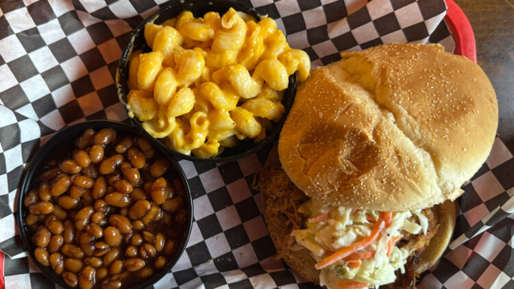 The Shredder BBQ sandwich at Rib City in Grant.