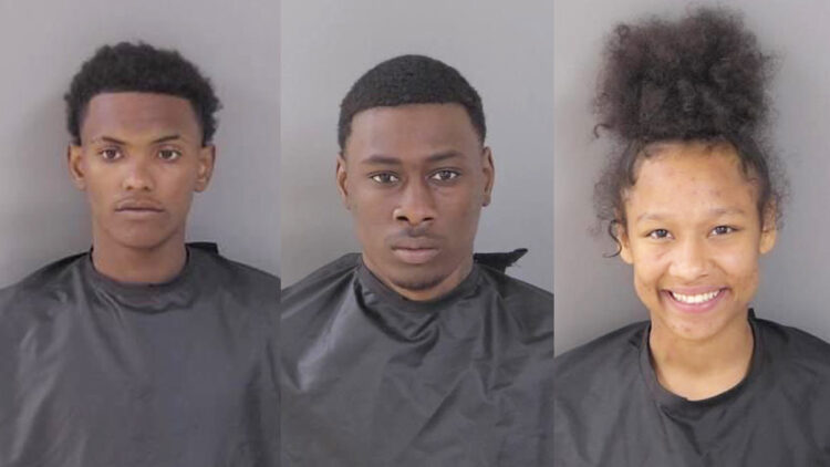 Jayden Williams, Jaquan Jones, and Trinity Miller, face charges of burglary and conspiracy to commit burglary.