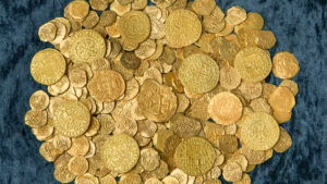 Gold coins from the one of the ship wrecks