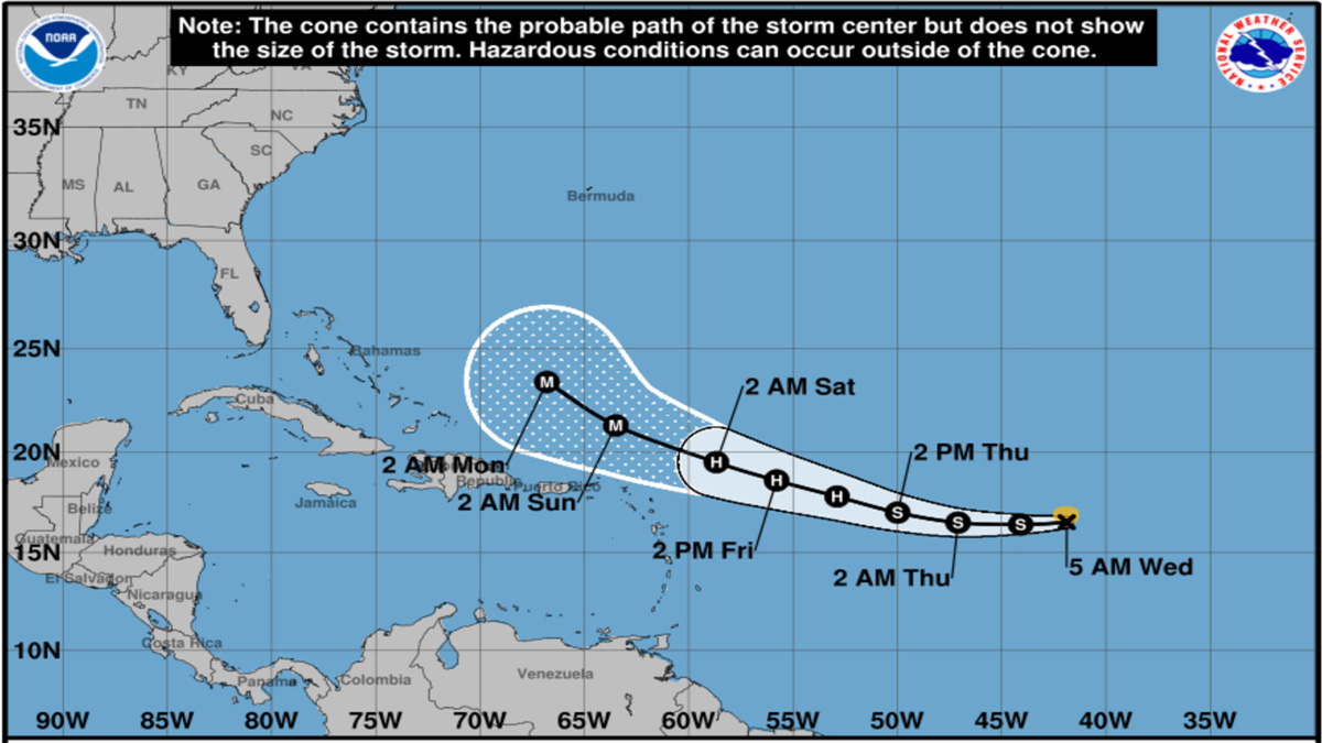 Tropical Storm Erin Continues Westward, Expected to Strengthen into Hurricane