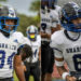 Sebastian River High School Sharks football players of the week are seniors Devon Dawkins (left) and Nicholas Hernandez (right)