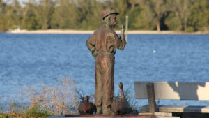 The project aims to ensure that every parcel near the lagoon can connect to the county's sewer system