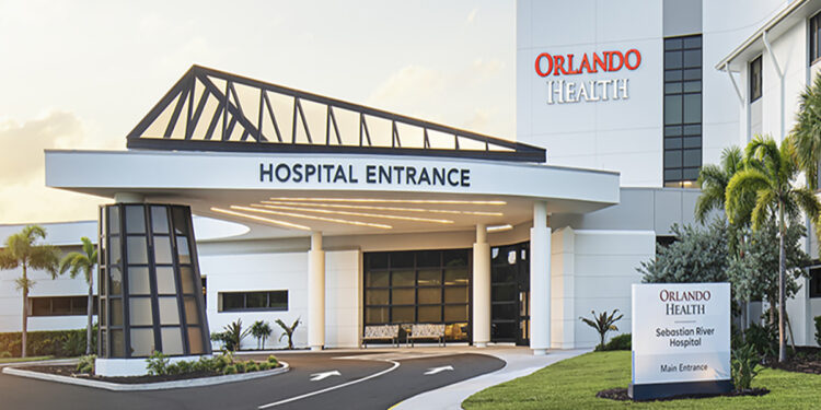 Deputies held a man at gunpoint in Orlando Health Sebastian River Hospital after he refused to leave post-discharge, later finding a loaded handgun, ammunition and meth paraphernalia on him. (Courtesy/Orlando Health Sebastian River Hosptial)