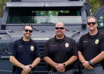 The Sebastian Police Department is hosting its Annual Community Night Out, featuring local, state, and federal law enforcement officers at Riverview Park.