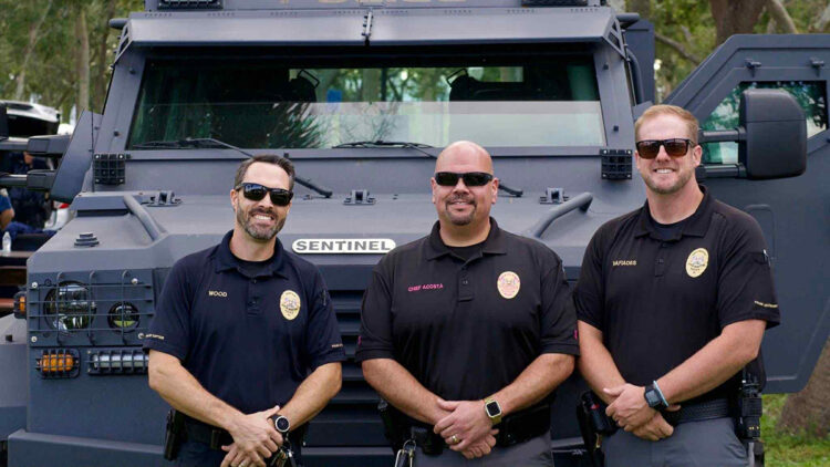 The Sebastian Police Department is hosting its Annual Community Night Out, featuring local, state, and federal law enforcement officers at Riverview Park.