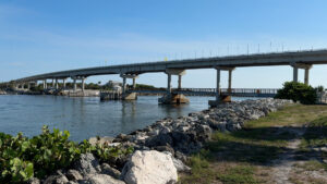 Indian River County plans to turn 3,500 tons of old Sebastian Inlet Bridge debris into underwater artificial reefs, boosting marine life and local fishing. (Credit: Sebastian Daily)