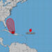 AL94 is expected to become a tropical depression near the Bahamas in 1-2 days; interests there should monitor it. Heavy rain is likely in parts of the Virgin Islands, Puerto Rico, Dominican Republic, Haiti, Turks and Caicos, and southeastern Bahamas over the next day or two.