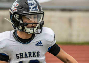 Anothony A.J. Rossi has been named Player of the Week for the Sharks football team for his outstanding performance. (Provided Photo)