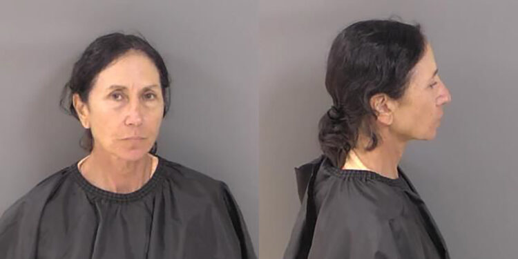 Marise Desiree Ajmo is accused of firing a pellet rifle at a dirt biker in Fellsmere, Florida.