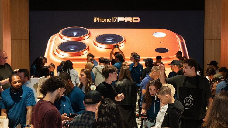 A Wall Street firm downgraded Apple's stock over fading iPhone 17 demand and worries buyers may wait for next year's foldable model. (Apple)