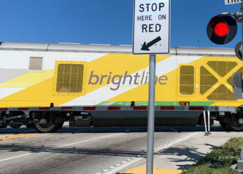 Brightline cuts Miami-Orlando schedule, sending 12 fewer trains daily through Sebastian and Vero Beach to match rider demand. (Brightline)