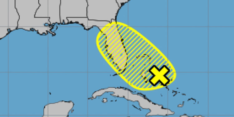 The low-pressure area was expected to move across our area through the weekend, bringing rain and winds of 20 mph, with gusts as high as 30 mph. (NOAA)