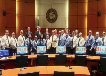 Indian River County officials honored six firefighters and a three-member crew Tuesday with annual service excellence awards, recognizing their roles in a century-old department.