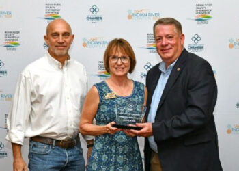 The New Commercial Construction Project award was accepted by Trey Vitromile with Summit Construction Management and Karen Mechling with Insite Solutions, Inc. (Provided Photo)