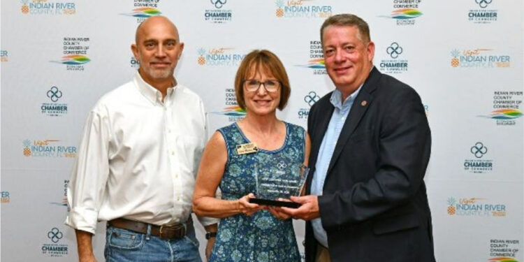 The New Commercial Construction Project award was accepted by Trey Vitromile with Summit Construction Management and Karen Mechling with Insite Solutions, Inc. (Provided Photo)