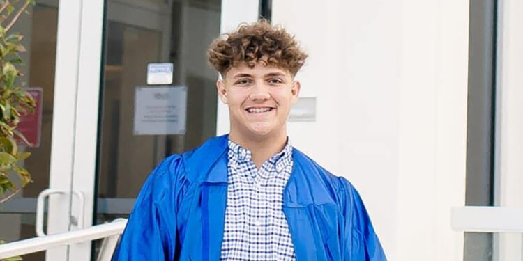 Former Sebastian River High quarterback Ian Snow set a Nichols College record with 580 passing yards and nine TDs. (Provided Photo)