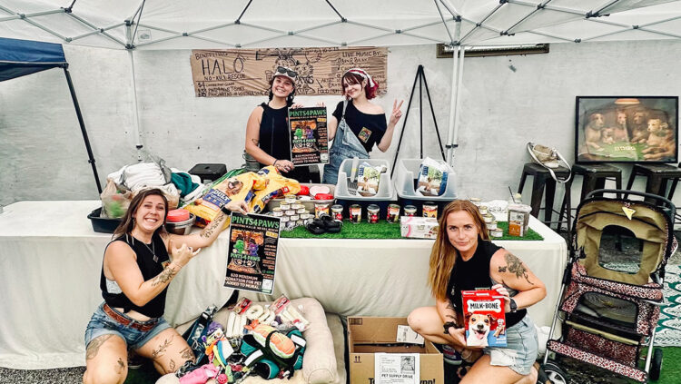 Art and animal lovers gathered Sunday at a downtown Vero Beach bar to raise funds and supplies for a no-kill shelter, featuring live music and a mural project for pet rescue.