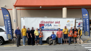 Vero Beach's Home Depot donated $5,300 in supplies this week to restock the Sunrise Rotary Club's disaster aid trailer.