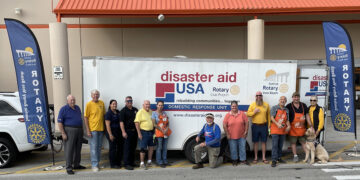 Vero Beach's Home Depot donated $5,300 in supplies this week to restock the Sunrise Rotary Club's disaster aid trailer.