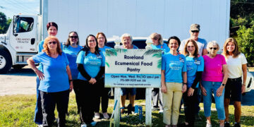 Orlando Health team members dropped off Thanksgiving Day supplies at the Roseland Ecumenical Food Pantry in Roseland.
