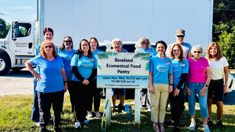 Orlando Health team members dropped off Thanksgiving Day supplies at the Roseland Ecumenical Food Pantry in Roseland.