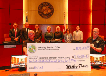 Wesley Davis said the returned funds give commissioners flexibility to support priorities — including initiatives proposed by Sheriff Eric Flowers — without raising taxes.