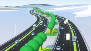 The Central Florida Expressway Authority is partnering with the ASPIRE Engineering Research Center at Utah State University and Norwegian firm ENRX to construct an electrified roadway near Orlando. (Courtesy of Evolgy)