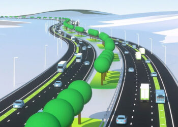 The Central Florida Expressway Authority is partnering with the ASPIRE Engineering Research Center at Utah State University and Norwegian firm ENRX to construct an electrified roadway near Orlando. (Courtesy of Evolgy)